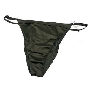 Good American Shine Perfect Fit Bikini Bottom Stormy Size 5 US 2XL